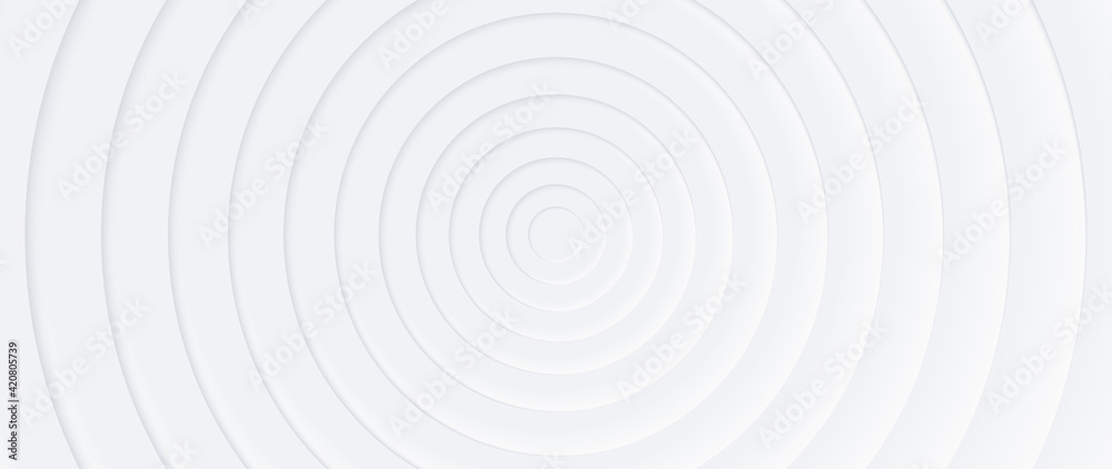 Wall mural neumorphism vector background. minimal style white neumorphism website banner. neumorphic ui ux inte