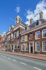 Fototapeta na wymiar Street in Haarlem, Netherlandsм
