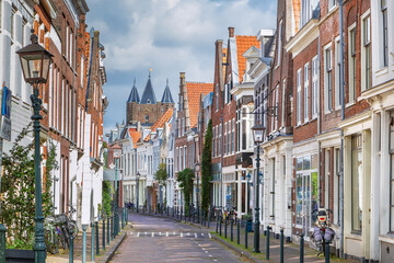 Street in Haarlem, Netherlandsм