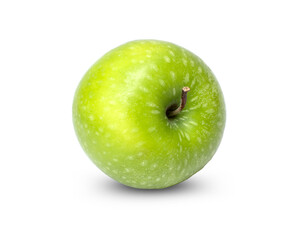 Fresh green apple isolated on white background