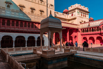 Fototapeta na wymiar Beautiful a Structures Monuments Gardens with Flowers in Rajasthan