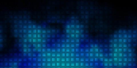 Dark BLUE vector template with rectangles.