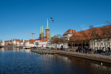 Fototapeta premium Lübeck, Obertrave