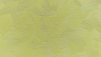 Decorative putty sample on the wall. Home repairs. Selective focus.