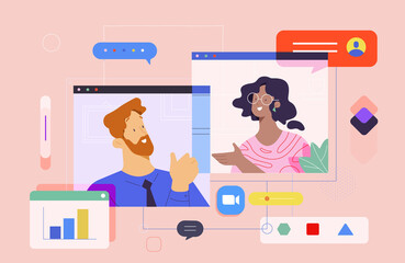 people at a call conference