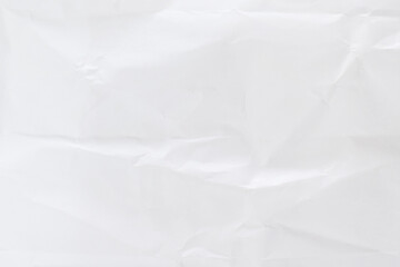 White wrinkled paper texture for design