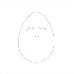 Easter egg with decoration 