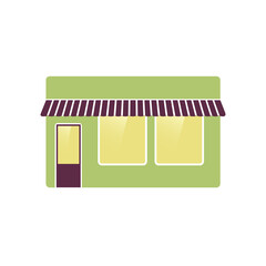 Shop icon in flat design