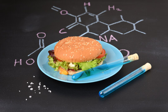 Chemical additives and paint in food.