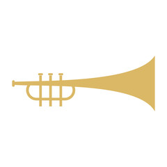 trumpet icon vector illustration sign