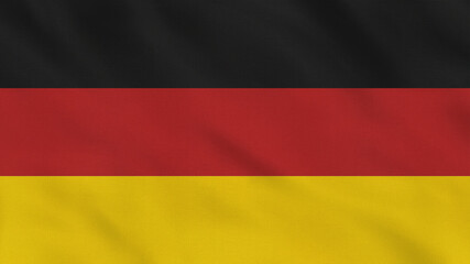 Fototapeta premium Germany Crumpled Fabric Flag. Germany Flag, Europe Flags, Germany Banner. Celebration. Flag Day. Patriots. Surface Texture. Background Fabric.