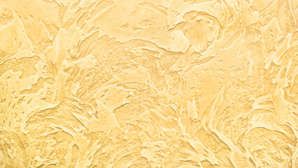 Decorative putty sample on the wall. Home repairs. Selective focus.