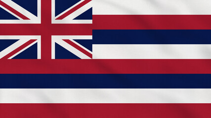 Hawaii - USA - Crumpled Fabric Flag. Hawaii Flag. USA. Hawaii. American Flag. North America Flags. Celebration. Flag Day. Patriots. Surface Texture. Background Fabric.