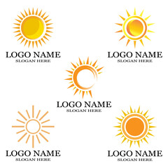 Fototapeta premium Sun Vector illustration Icon Logo Template design