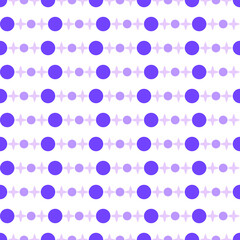 Abstract Seamless Pattern Purple Doodle Geometric Figures Background Vector