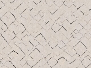 Background in the form of a carpet in the berber style. Black stripes on a beige background. Seamless pattern  - 420820320