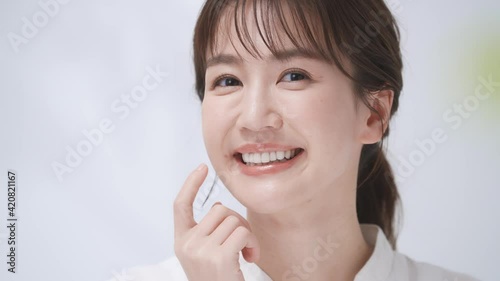 4k 女性 歯 歯並び オーラルケア デンタルケア 30s Poster 3 Naka