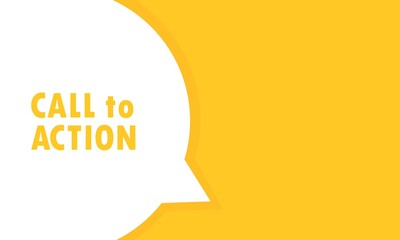 Call to action speech bubble banner. Can be used for business, marketing and advertising. Vector EPS 10. Isolated on white background