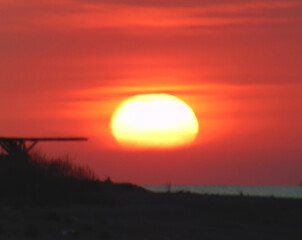 Red sea sunset