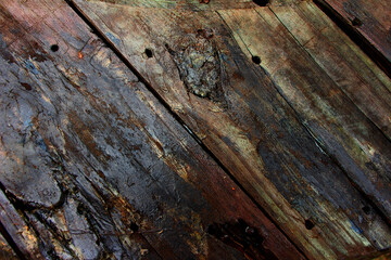 Obraz premium Close up on old and rotting wood