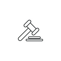 law icon, isolated law sign icon, vector illustration