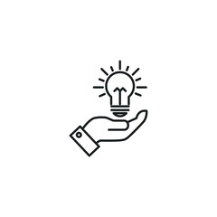 idea icon, isolated idea sign icon, vector illustration