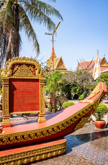Fototapeta premium a buddhist golden and yellow monument and temple