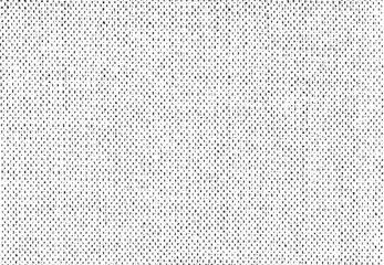 Vector fabric texture. Distressed texture of weaving fabric. Grunge background. Abstract halftone vector illustration. Overlay to create interesting effect and depth. Black isolated on white. EPS10.