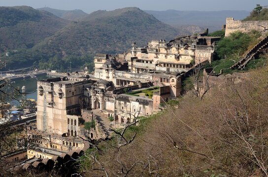 Beautiful view of Taragarh fort in Rajasthan