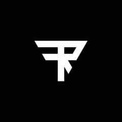 Fototapeta premium Initial F R RF FR letter logo logotype vector design in elegant and modern monogram style