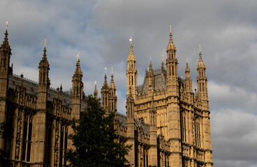 Fototapeta na wymiar London Westminster houses of parliament, London, England, UK