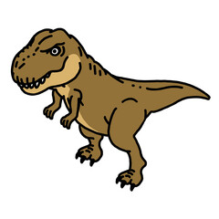 恐竜のティラノサウルス（茶）