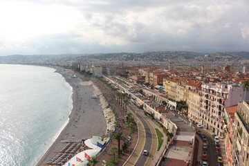 View of the azure coast - obrazy, fototapety, plakaty