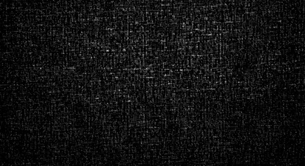 Vector fabric texture. Distressed texture of weaving fabric. Grunge background. Abstract halftone vector illustration. Overlay to create interesting effect and depth. Black isolated on white. EPS10.