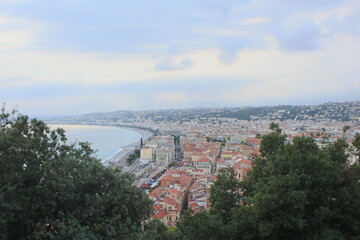 Fototapeta na wymiar View of the azure coast