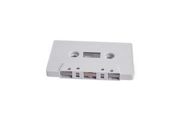 Cassette tape isolated on white background.