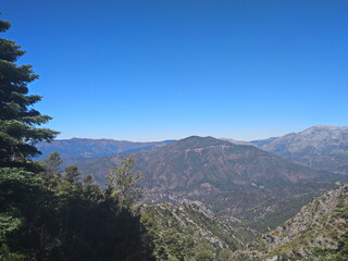 view of the mountains
