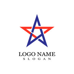 Obraz premium Star icon Template vector illustration design