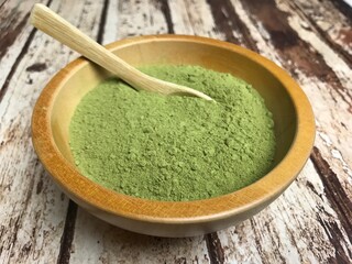 Moringa with wood spoon