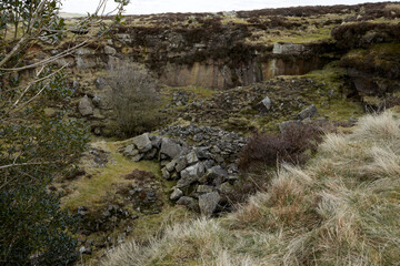Left over from a past industrial age, a disused and abandoned quarry