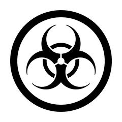 Biological Hazard or Biohazard Icon. Vector Image.