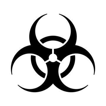 Biological Hazard or Biohazard Icon. Vector Image.