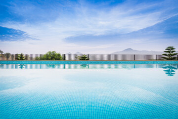 Swimming Pool with Beautiful views of mountains.