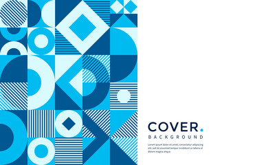 Abstract geometric background for cover, poster, flyer, landing page and business presentation