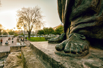 estatua de lucio anneo Seneca en Córdoba