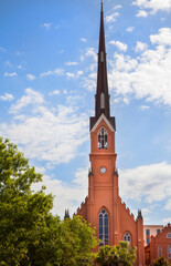 Obraz premium St. Matthew's Lutheran Church in Charleston, South Carolina, USA.