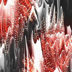 Abstract effects with feather texture