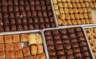 Burma baklava, turkish dessert sweet
