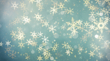 Abstract Christmas Snow Flake Background