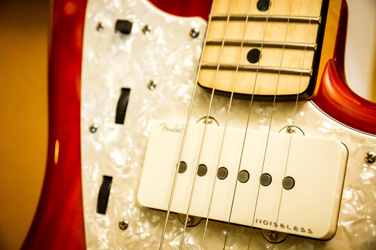 Fender Jazzmaster electric guitar close-up view
